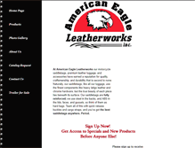 Tablet Screenshot of eagleleatherworks.com